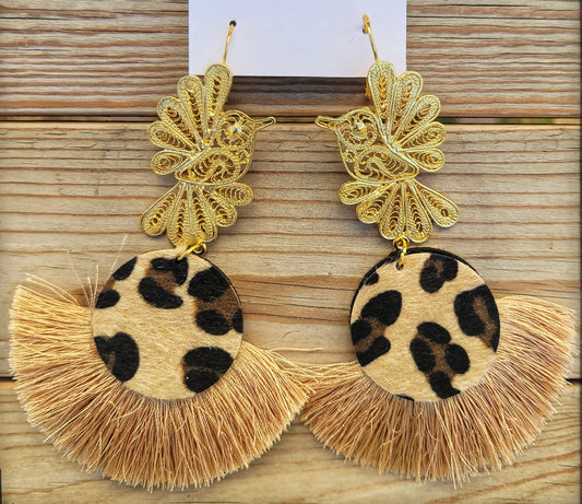 Earings Filigrana Animal Print