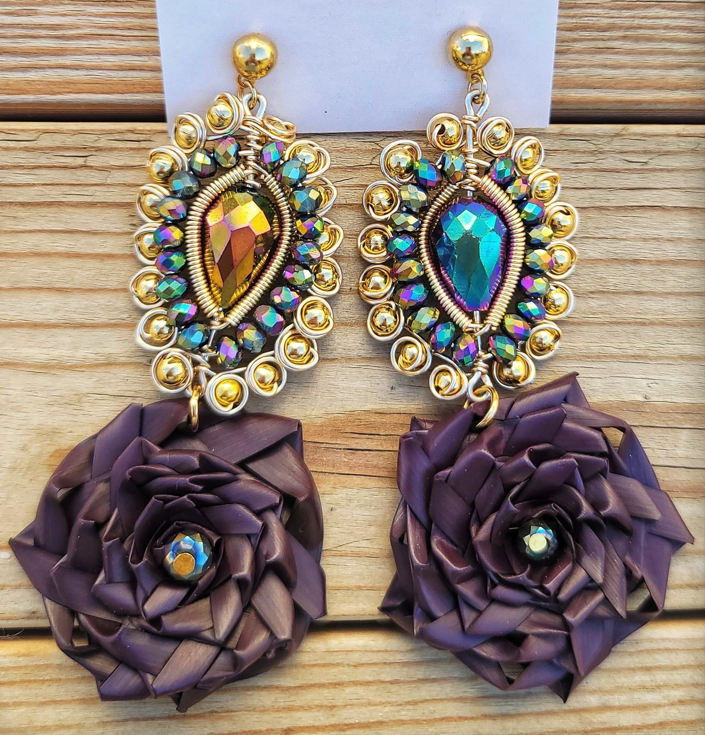 Earings Filigrana Flor Black