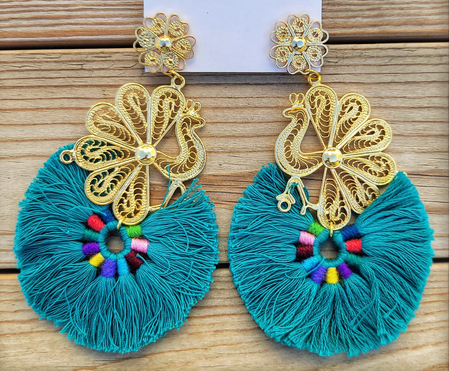 Earings Filigrana Pavoreal Blue