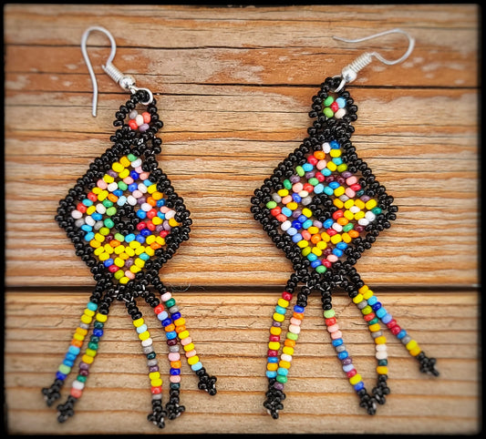 Earings Rombo Chaquira