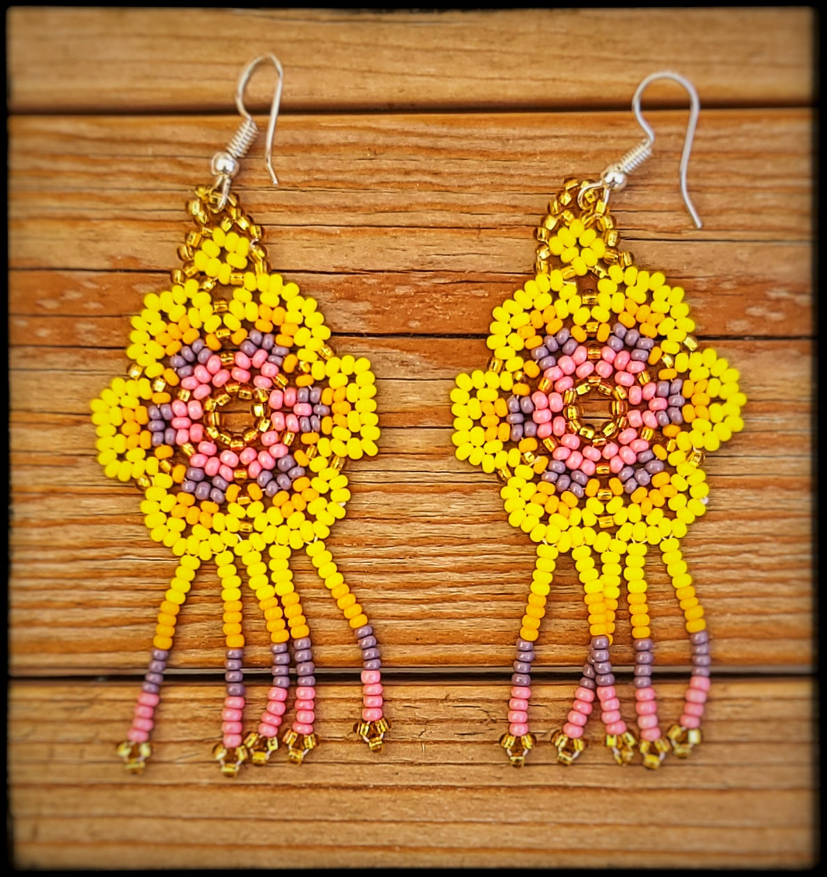 Earings Flor Fleco Chaquira